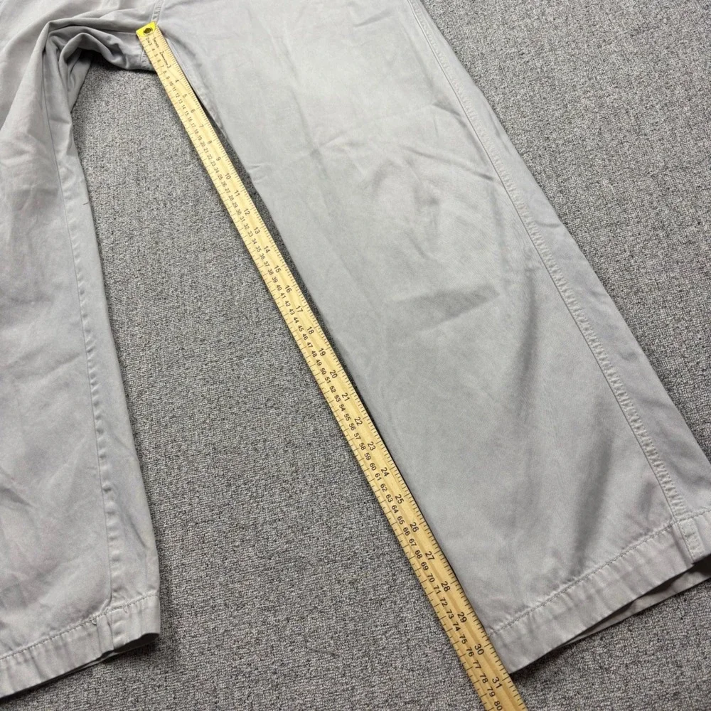 Tommy Bahama Pants Mens 34 Boracay Straight Gray Pima Cotton Chino 34x31